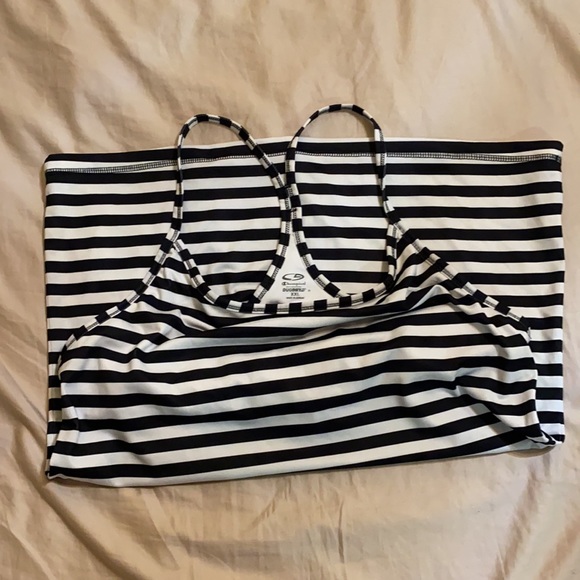 C9 Striped Tank with Built-in bra - Picture 3 of 4